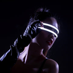 LED Glasses Luminous Party Classic Toys for Dance DJ Party Mask Costumes Props Gloves, White illuminating, Red glow, Blue glow, Green glow