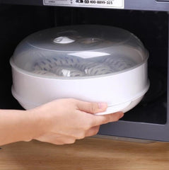 Microwave Steamer Cooker Steam Cooking Pot Accessories Vegetables Seafood Steamer, Single layer, Double layer