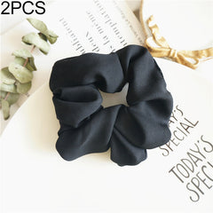 2 PCS Large Intestine Ring Hair Band Women Fabric Ponytail Seamless Stretch Hair Jewelry