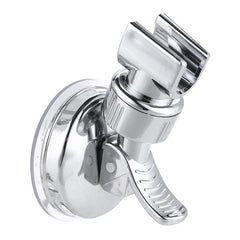 Shower Head Handset Holder Chrome Bathroom Wall Mount Adjustable Suction Bracket, Fully Plated