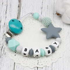 DIY Silicone Baby Pacifier Clip Colorful Pacifier Chain