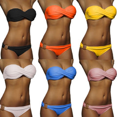Summer Sexy Women Bikini Set Beachwear Push Up Bathing Suits, M, S