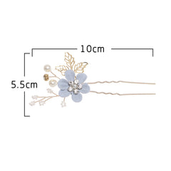 Fashion Flower Hair Combs Headdress Prom Bridal Wedding Hair Accessories Gold Leaves Hair Jewelry Hair Pins, Blue 1 flower, Blue 2 flower, Blue hair comb, Blue big size, Pink 1 flower, Pink 2 flower, Pink hair comb, Pink big zise, Purple 1 flower      ...