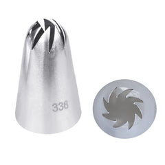 Large Size Icing Piping Shape Nozzle Cake Cream Decoration Head Bakery Pastry Tips Stainless Steel Decorating Tool Bakeware, 5 PCS Icing Piping