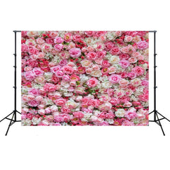 2.1m x 1.5m Flower Wall Simulation Rose Wedding Party Arrangement 3D Photography Background Cloth, H1 Flower Wall, H2 Flower Wall, H3 Flower Wall