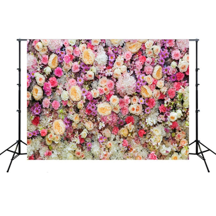 2.1m x 1.5m Flower Wall Simulation Rose Wedding Party Arrangement 3D Photography Background Cloth, H1 Flower Wall, H2 Flower Wall, H3 Flower Wall