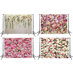 2.1m x 1.5m Flower Wall Simulation Rose Wedding Party Arrangement 3D Photography Background Cloth, H1 Flower Wall, H2 Flower Wall, H3 Flower Wall