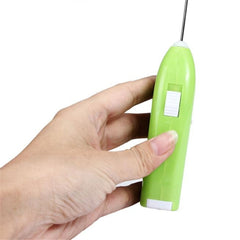 Electric Handheld Home Kitchen Egg Beater Mini Stainless Steel Egg Coffee Milk Tea Blender