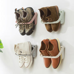 Suction Cup Multi Function Folding Wall Hanging Slippers Storage Rack