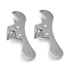 2 PCS  Stainless Steel Bottle Opener Can Opener Multifunctional Kitchen Tool, Stainless Steel Bottle Opener
