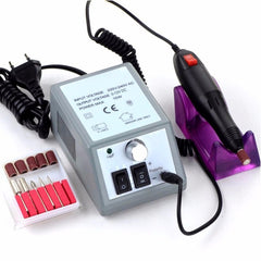 Professional Electric Nail Drill Manicure Machine Pedicure Nail Art Equipment Electronic Nail File with Drills 6 Bits, 220V EU, 110V US