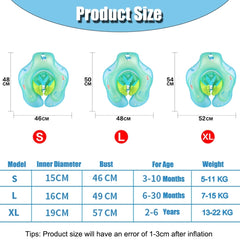 0.3mm PVC Baby Swimming Inflatable Wear-resistant Swimming Circle, Baby Swimming Circle (S), Baby Swimming Circle (L)