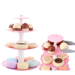 Kids Food Toy Children Cake Desserts Tower Party Tea Set Pretend Role Play Food Toys, Cake Desserts