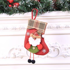 Mini Christmas Stockings Gift Bags Christmas Decorations for Home Festival Party