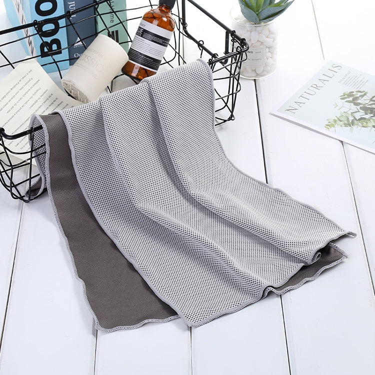 Absorbent Polyester Quick-drying Breathable Cold-skinned Fitness Sports Portable Towel, 30x100 Round Cask