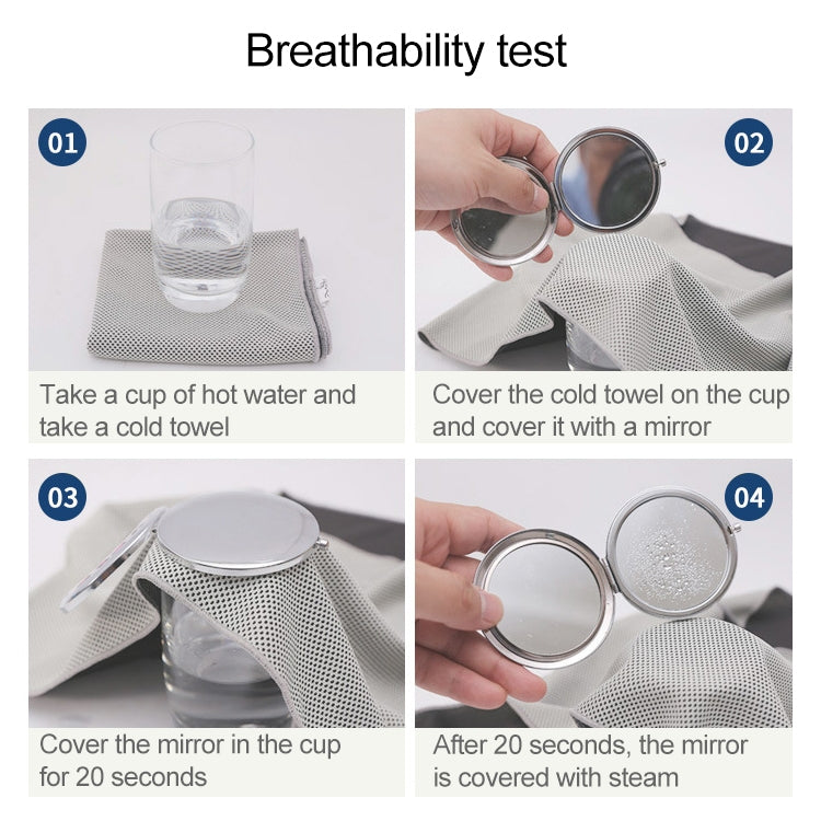 Absorbent Polyester Quick-drying Breathable Cold-skinned Fitness Sports Portable Towel, 30x100 Round Cask