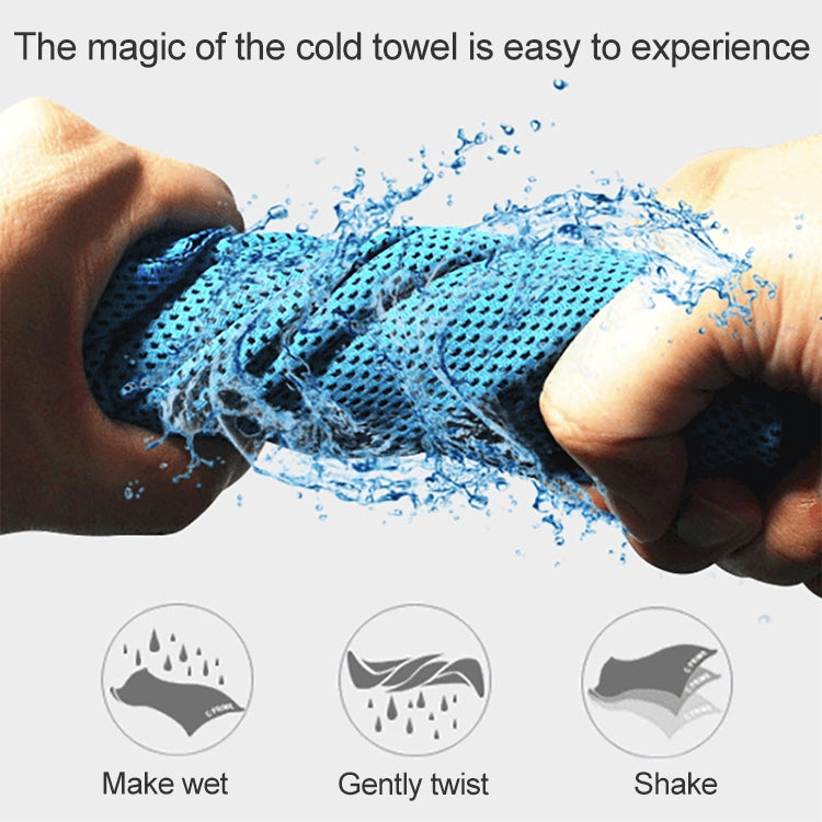 Absorbent Polyester Quick-drying Breathable Cold-skinned Fitness Sports Portable Towel, 30x100 Round Cask
