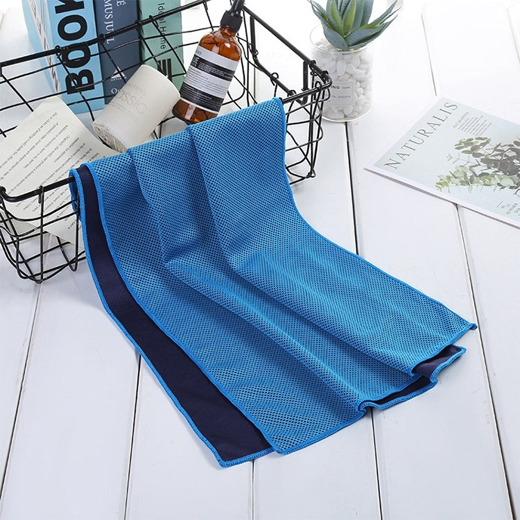 Absorbent Polyester Quick-drying Breathable Cold-skinned Fitness Sports Portable Towel, 30x100 Round Cask