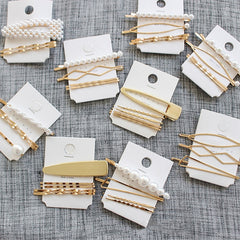 Fashion Jewelry Hairpins Clips Plated Women Pearl Hair Clips Bridal Headdress