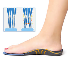 One Pair Flatfoot Orthotics Cubitus Varus Orthopedic Feet Cushion Pads Care Insoles, L(44-47), M(41-43), S(38-40), XS(34-37)