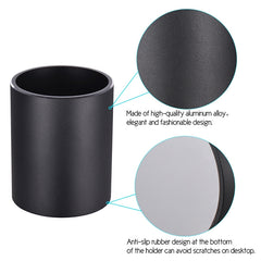 Aluminum Round Desk Pencil Holder Container Organizer Stationery Gift
