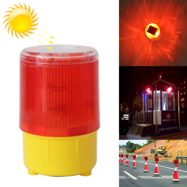 Night Solar Warning Construction Safety Warn Flash Lights Signal Light, Sleeve (Red), Slim handle (Red), Magnet (Red), Crude (Red)