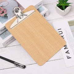 10 PCS Portable A4 / A5 Wooden Writing Clip Board File Hardboard with Batterfly Clip, A5 3mm thick