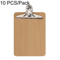10 PCS Portable A4 / A5 Wooden Writing Clip Board File Hardboard with Batterfly Clip, A5 3mm thick