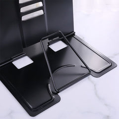 Portable Metal Adjustable Reading Book Holder Support iPad Document Book Shelf Bookstand, Small, Large