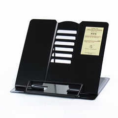 Portable Metal Adjustable Reading Book Holder Support iPad Document Book Shelf Bookstand, Small, Large