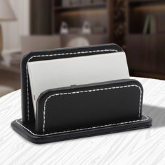 2 Blocks Office Stationery Leather Name Card Holder Stationery Bussiness  Office Home Card Holder, 2 Blocks Card Holder