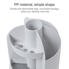 2 PCS Multi-function Rotating Plastic Gift Pen Holder Office Storage Box