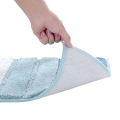 Stripe Indoor Anti-slip Bathroom Kitchen Floor Mat Microfiber Rug Carpet, 43x61cm, 46x71cm, 51x81.5cm