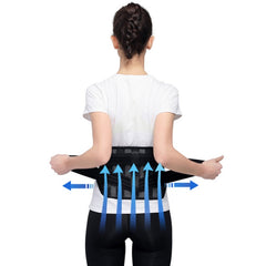 WOOTSHU WT-Y81 Breathable Lumbar Spine Steel Plate Lumbar Disc Waist Double Compression Strained Waist Protector, XL