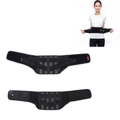 WOOTSHU WT-Y81 Breathable Lumbar Spine Steel Plate Lumbar Disc Waist Double Compression Strained Waist Protector, XL