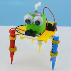 DIY Robot Kids Puzzle Solar Toys Painting Toy, Puzzle Solar Toy
