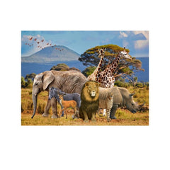 2.1m x 1.5m Grassland Lion Animal Photography Background Cloth
