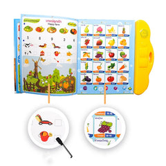 Thai English Chinese Children Early Learning Electric Audio Books Educational Toys
