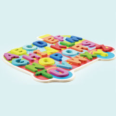 Children Puzzle Toys Nursery Cartoon Hand Grab Board Wooden Plywood Jigsaw Puzzle for Children Digital Alphabet Cognition