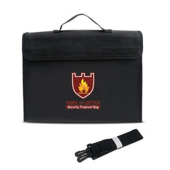 Office Fiberglass Cloth Filing Portable Fire Resistant Waterproof Safe Bag Folder, Safe Bag Folder