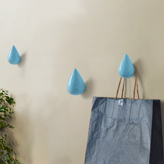 Creative Water Droplets Wall Hooks Home Decoration Resin Mural 3D Coat Hook Single Hooks Wall Hanger, Big Size, Small Size