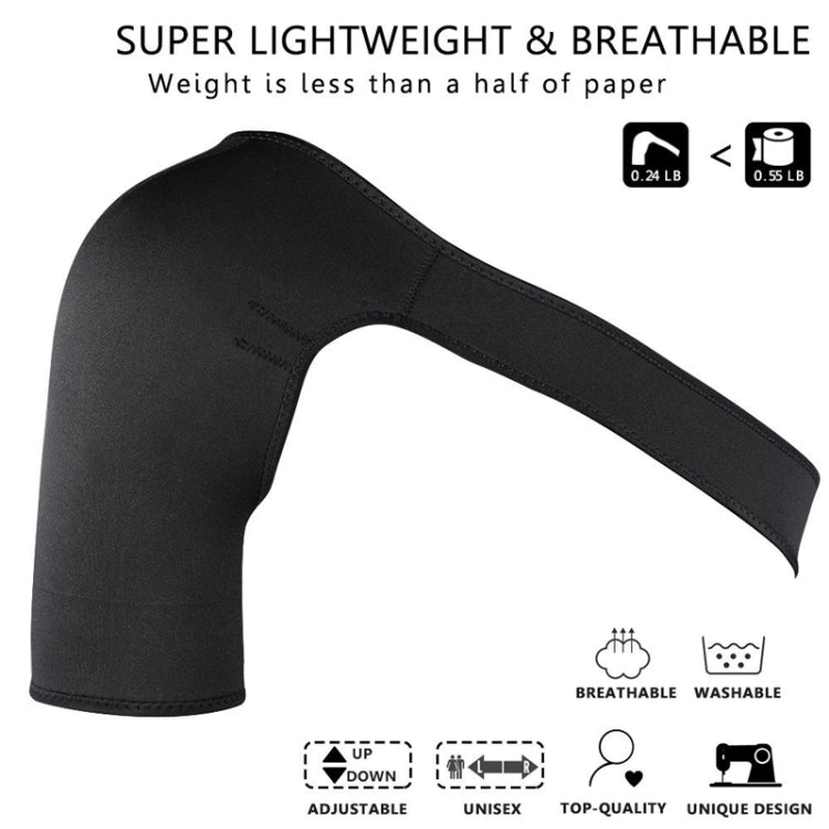 Breathable Adjustable Shoulder Support Brace Unisex Sport Compression Brace Strap Wrap Shoulder Belt, Right Shoulder, Left Shoulder