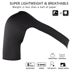 Breathable Adjustable Shoulder Support Brace Unisex Sport Compression Brace Strap Wrap Shoulder Belt, Right Shoulder, Left Shoulder
