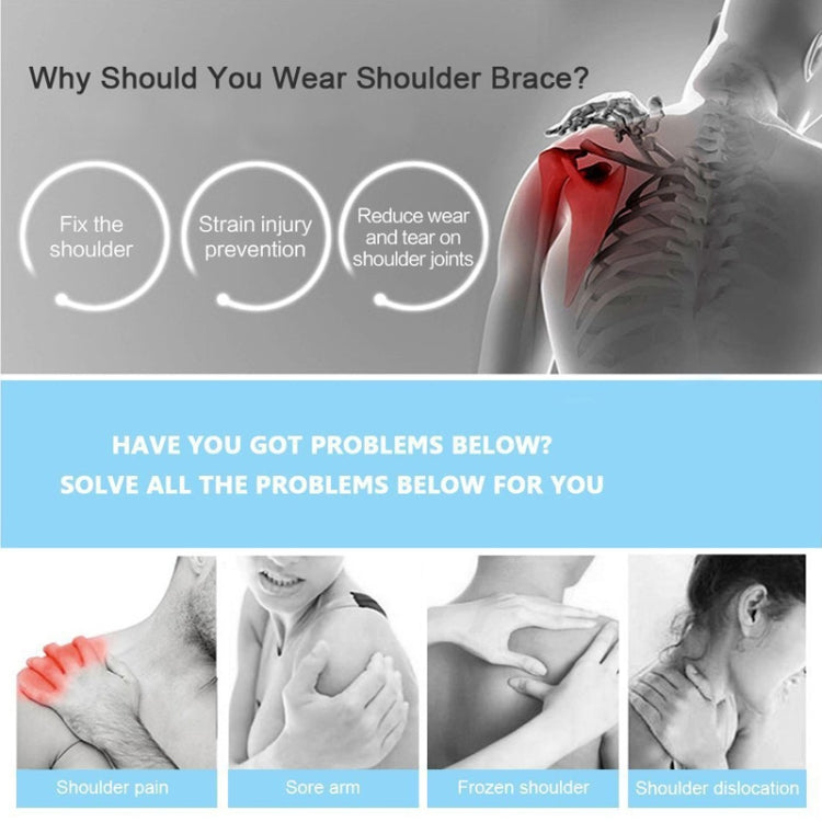 Breathable Adjustable Shoulder Support Brace Unisex Sport Compression Brace Strap Wrap Shoulder Belt, Right Shoulder, Left Shoulder