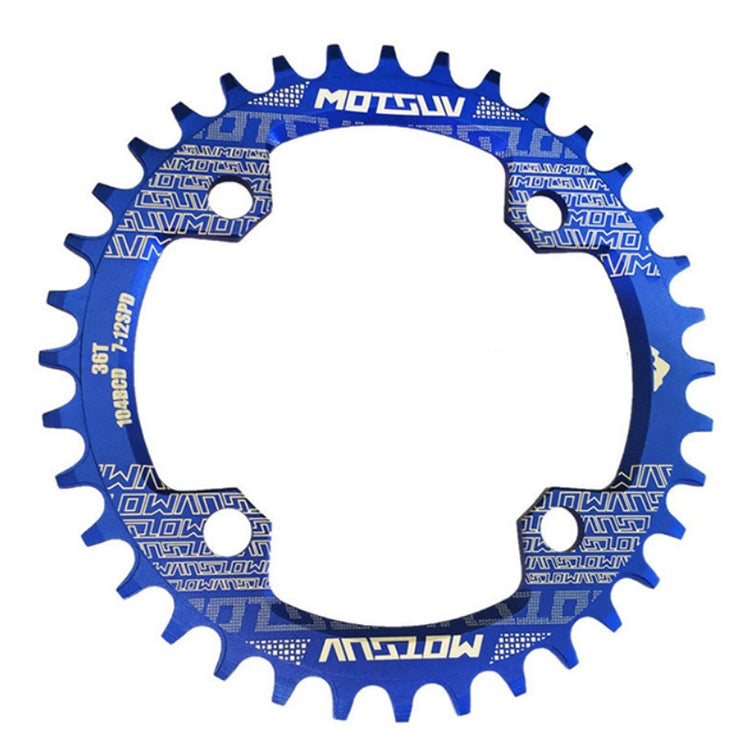 MOTSUV Round Narrow Wide Chainring MTB  Bicycle 104BCD Tooth Plate Parts, Disk 38T, Elliptic plate  32T, Elliptic plate 34T