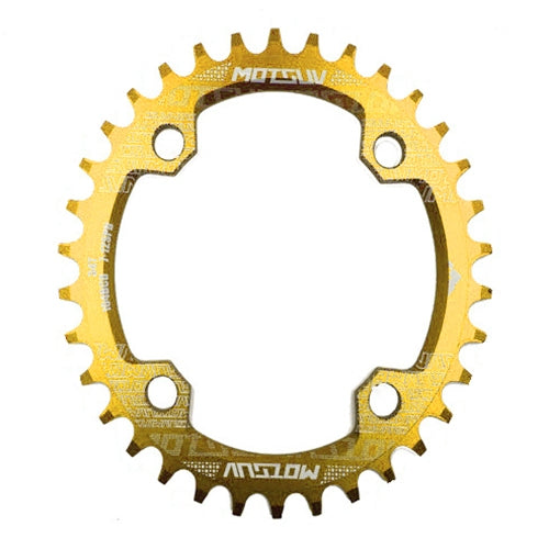 MOTSUV Round Narrow Wide Chainring MTB  Bicycle 104BCD Tooth Plate Parts, Disk 38T, Elliptic plate  32T, Elliptic plate 34T