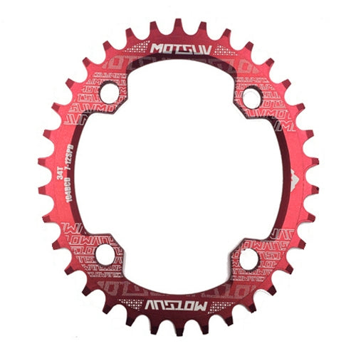 MOTSUV Round Narrow Wide Chainring MTB  Bicycle 104BCD Tooth Plate Parts, Elliptic plate 36T, Elliptic plate 38T