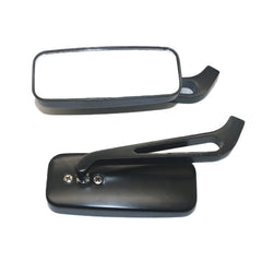 Anti-glare Square Aluminum Motorcycle Modified Rearview Mirror, White Mirror, Anti-glare