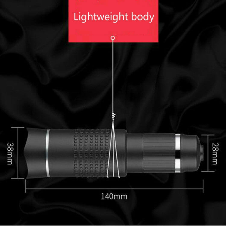 Bolanke Universal 20 Times Mobile Phone Telephoto Lens Monocular Live Broadcast HD 4K No Vignetting Lens, 20X