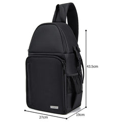 CADeN D15 Messenger Single Shoulder Multifunction Open Cover Photography Backpack Outdoor Leisure SLR Camera Backpack, D15